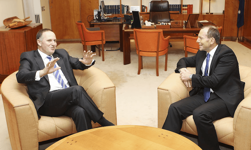 New Zealand Prime Minister John Key on October 2, 2013 in Canberra, Australia. Key is in Australia for one day to hold meetings with newly-elected Australian Prime Minister, Tony Abbott. 
