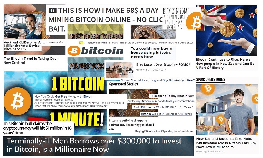 The media has a serious bite of bitcoin mania. 
