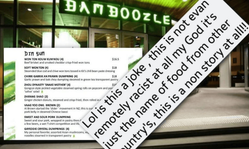 Think the racist menu is OK? Fine! Just know you’re making others feel like shit