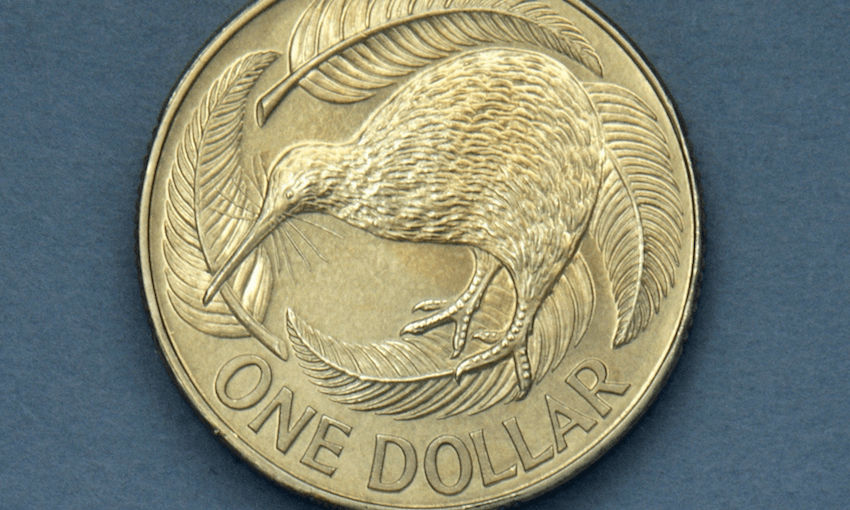 One real life NZ dollar. (Photo by DeAgostini/Getty Images) 
