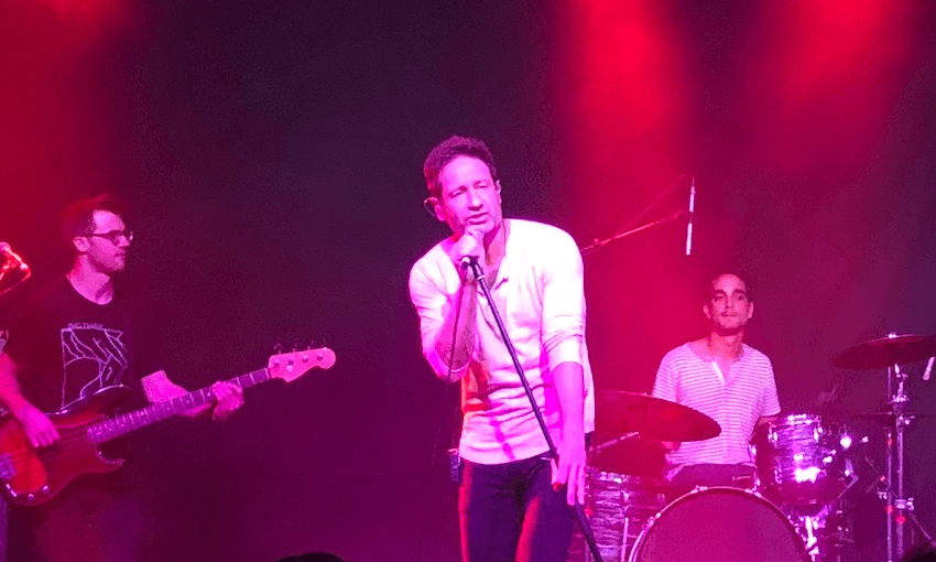 David Duchovny live in Auckland (photo: david farrier) 
