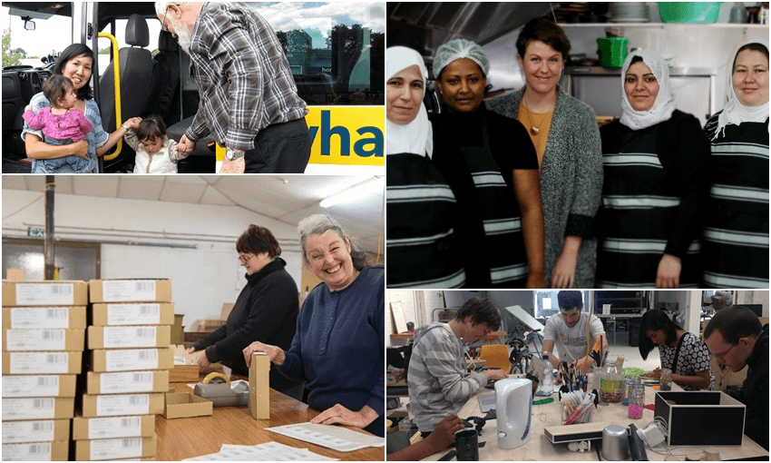 Social enterprises in New Zealand: Kowhai Connection, Pomegranate Kitchen, Kilmarnock, Fabriko (all photos from akina.org.nz)