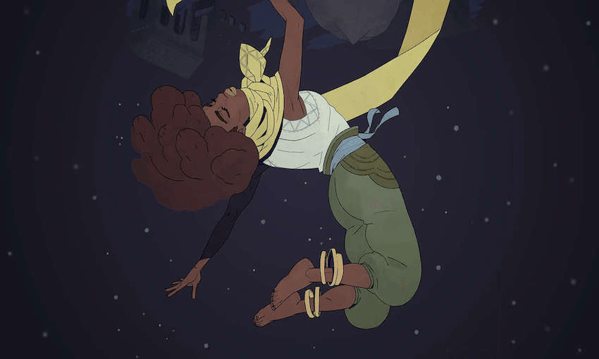 Dandara is a Nintendo Switch game with a (rare) black female protagonist. 
