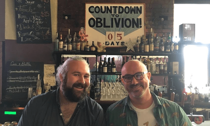 NICK HARRISON & MATTHEW CRAWLEY AT THE GOLDEN DAWN (PHOTO: HENRY OLIVER)