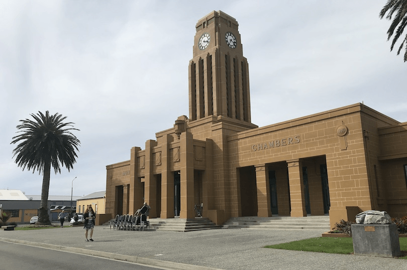 Westport’s Clock Tower Chambers (Image: Becky Manawatu) 
