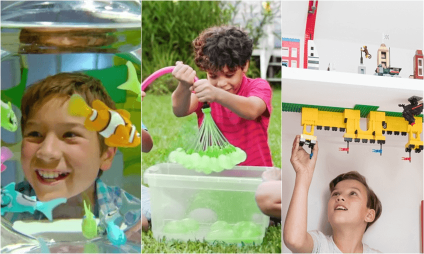 L-R: Robo Fish, Bunch O Balloons & Mayka Tape (Images from Zuru.com) 
