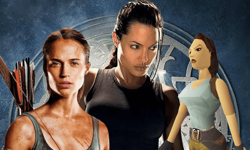 The three Tomb Raiders: the new, the old, and the very very old.