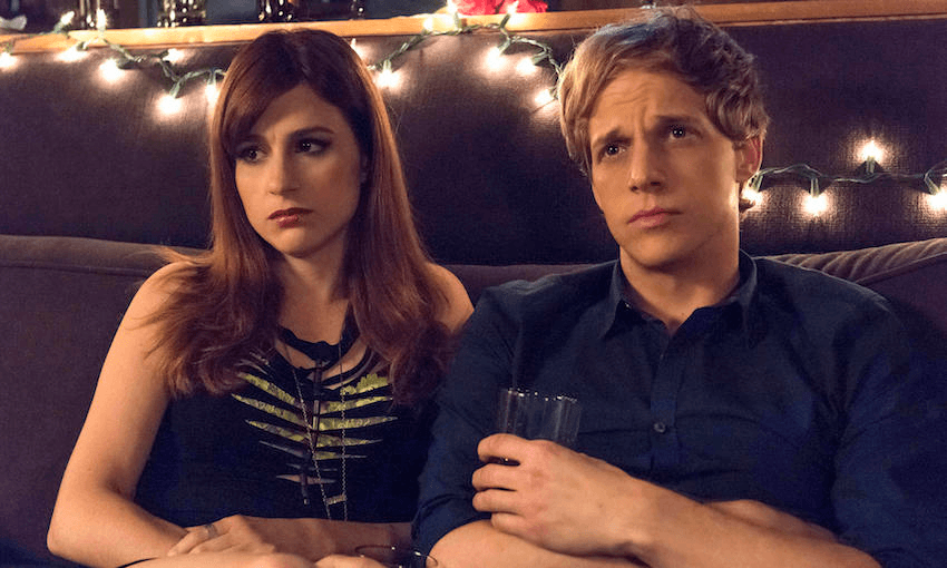 Gretchen (Aya Cash) and Jimmy (Chris Geere) work their way through a darkly funny relationship in You’re The Worst.