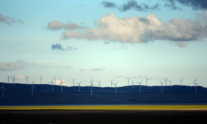 Wind turbines on the outskirts of Canberra.  (Photos: SAEED KHAN/AFP/Getty Images). 
