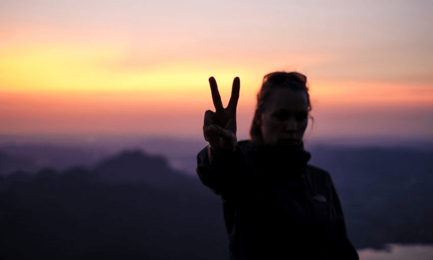 Is a victory sign also a virtue signal? Probably not, but makes you think. Photo: Getty