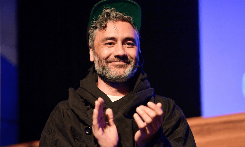 Taika Waititi celebrates the news just in that NZ is not in any way racist. Photo by Matt Winkelmeyer/Getty Images 

