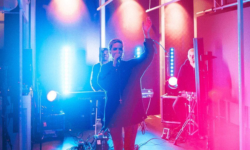 HALSEY PERFORMING AT S @ SPARK ARENA 
