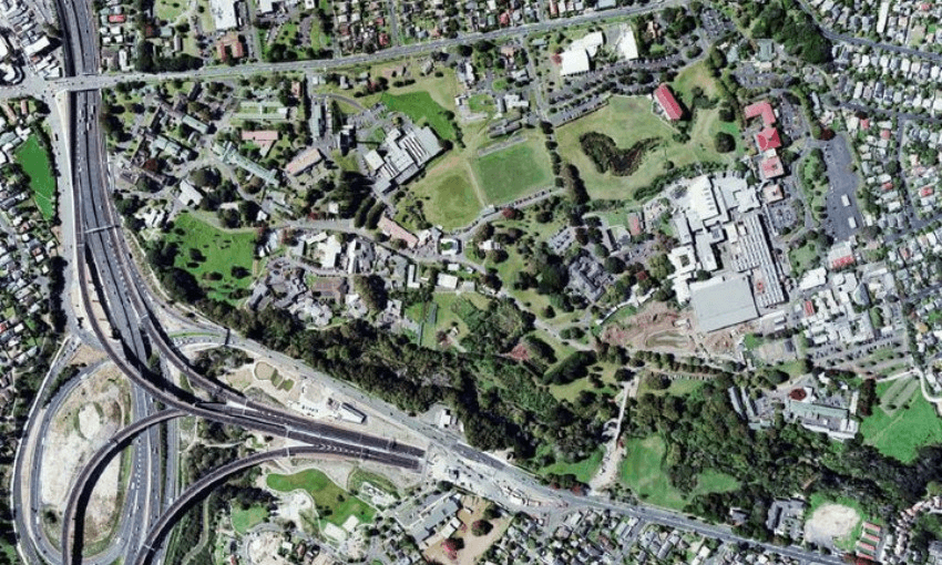The land that will be developed for new homes in Mt Albert is currently part of the Unitec campus. (Photo: Supplied / Wairaka Land Company) 

