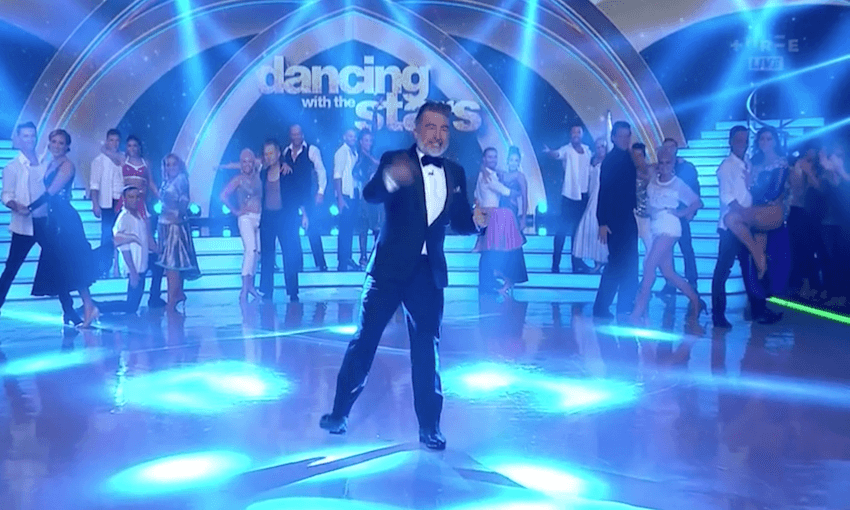 The cast and hapless host of this season of Dancing with the Stars.