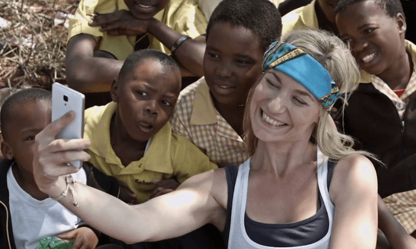 A screenshot from the parody video ‘Who Wants to be a Volunteer?’, produced by the Norwegian Students’ and Academics’ International Assistance Fund (SAIH).