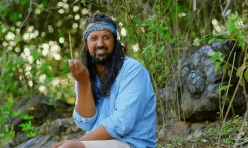Adam: The unlikely star of Survivor NZ season two. 
