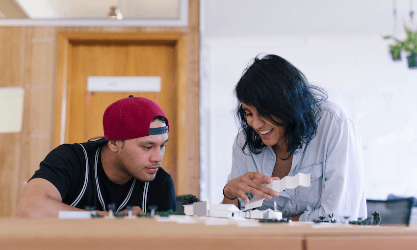 Ana Heremaia and Te Teira Rakete. Image: Jonny Davis 
