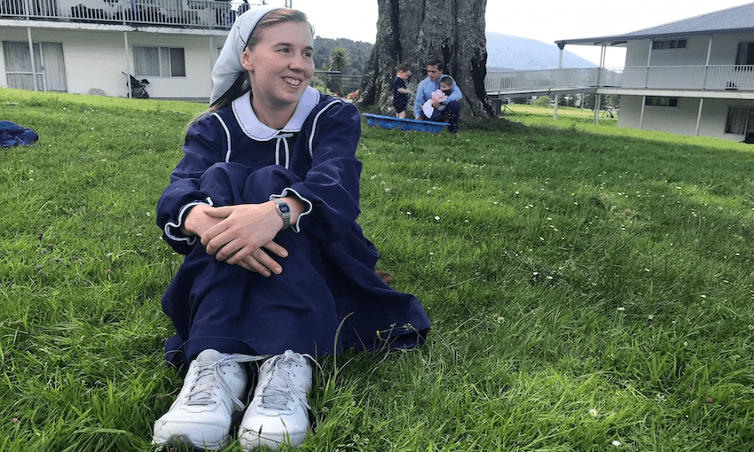 Dove Love, a resident of Gloriavale, in the 2018 TVNZ documentary 
