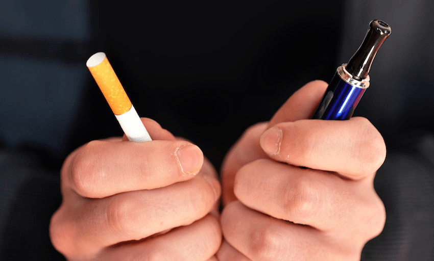 Cigarette and e-cigarette. Photo: Getty Images 
