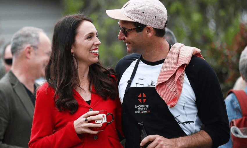 Jacinda Ardern called the smear campaign directed at Clarke Gayford a dirty politics attack. Photo: Hannah Peters/Getty Images 
