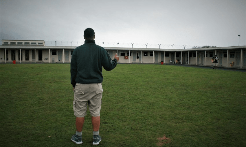 An inmate at Waikeria Prison. Photograph: Toby Manhire 
