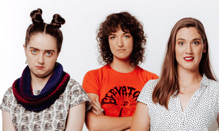 Left to right:Bronwyn Ensor, Lucy Suttor and Beth Alexander, the stars of Oddly Even. 
