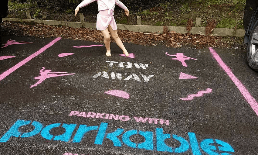 A Parkable parking space at the Ponsonby school of dance (Photo: Supplied) 
