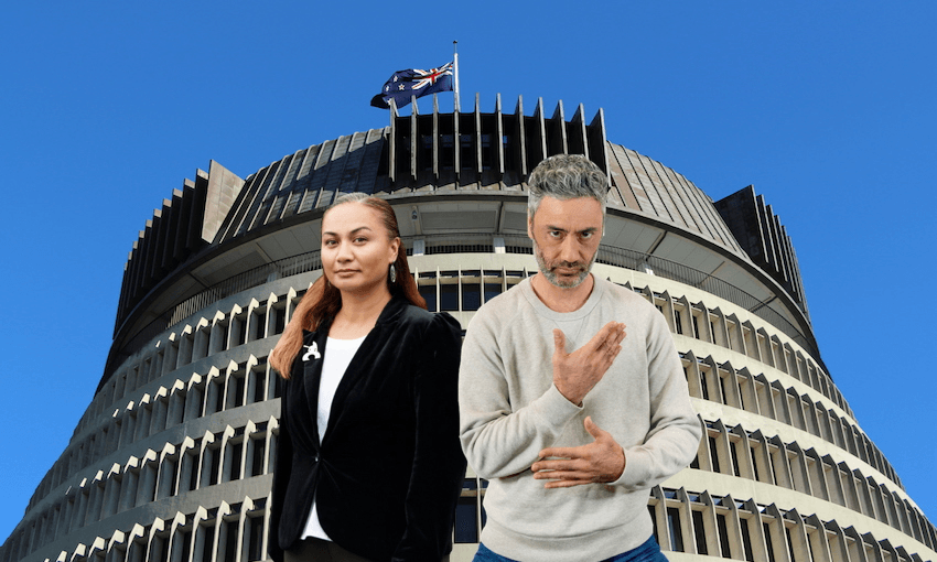 Co-ministers for the Ministry of Pākehā Affairs, Taika W. and Marama D.