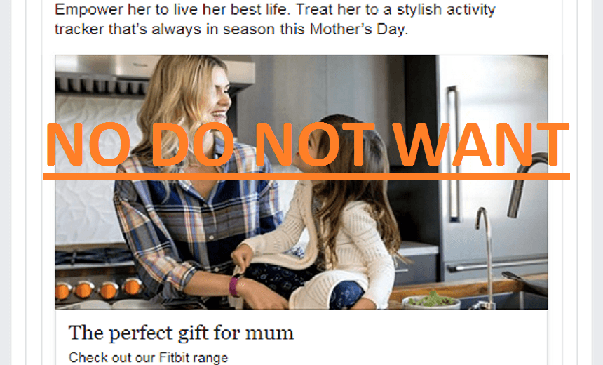 No I don’t want a fucking cake mixer for Mother’s Day