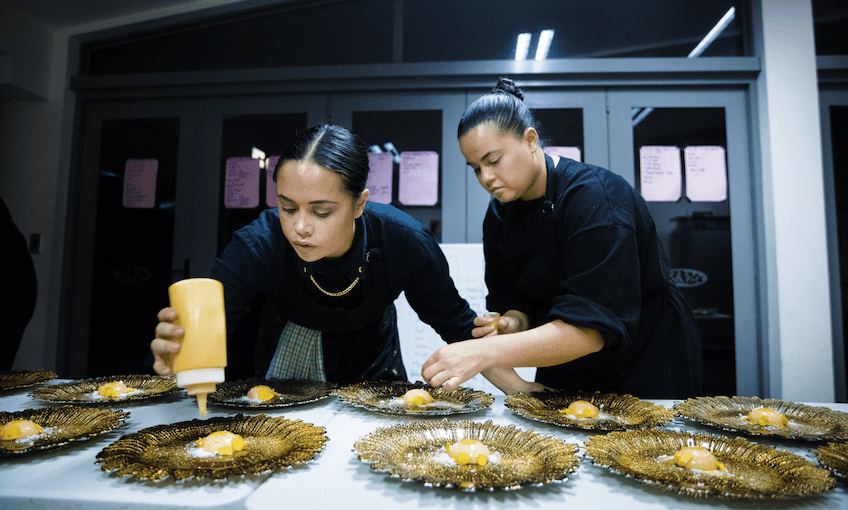 Karena (left) and Kasey Bird (Photo: Faanati Mamea) 
