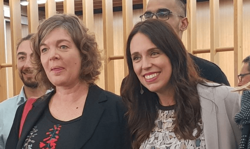 Juliet Gerrard and Jacinda Ardern. Photo: RNZ