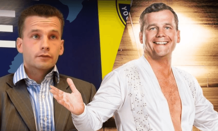 Campaigning Dave gazes enviously at Dancing Dave