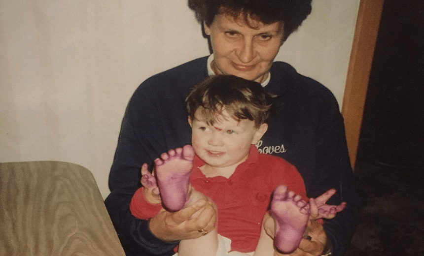 The author as a child 
