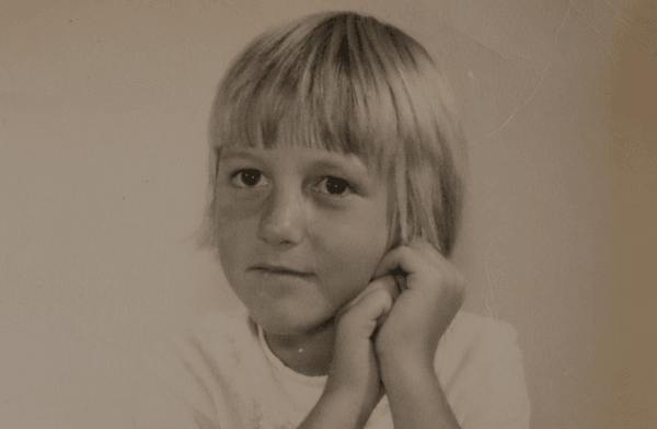 Former Jehovah’s Witness Debbie Oakley, aged seven 
