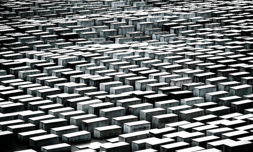 The Memorial to the Murdered Jews of Europe, also called the Holocaust Memorial, in Berlin (Photo by Carsten Koall/Getty Images) 
