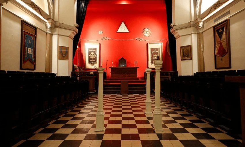 The Franklin Delano Roosevelt masonic lodge room in France. Photo by: Godong/UIG via Getty Images