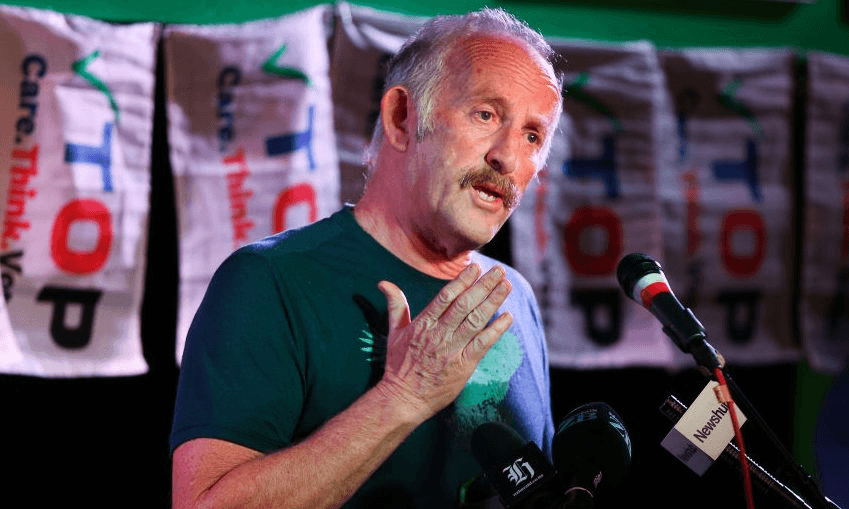 Gareth Morgan on election night 2017. Photo by Hagen Hopkins/Getty Images 
