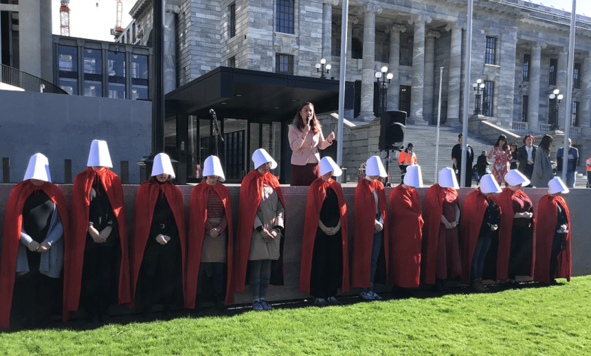 Handmaids at Parliament  
