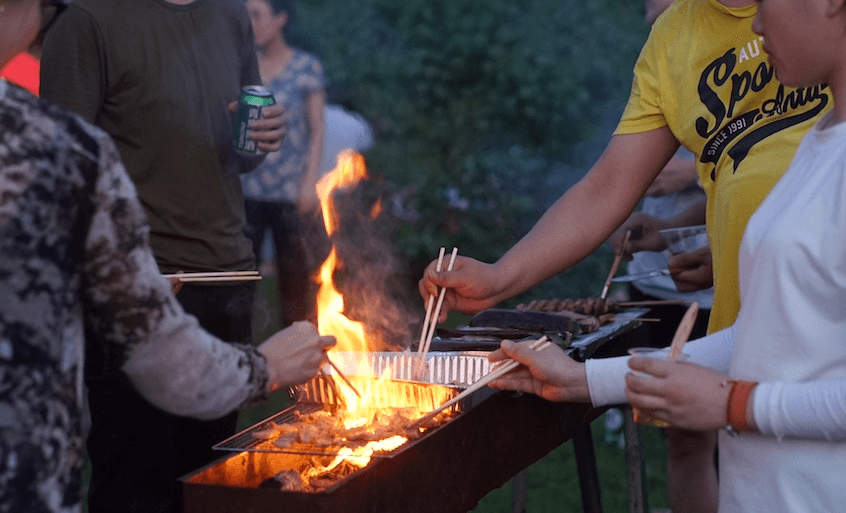 Barbecuing by the Li River (Photo supplied) 
