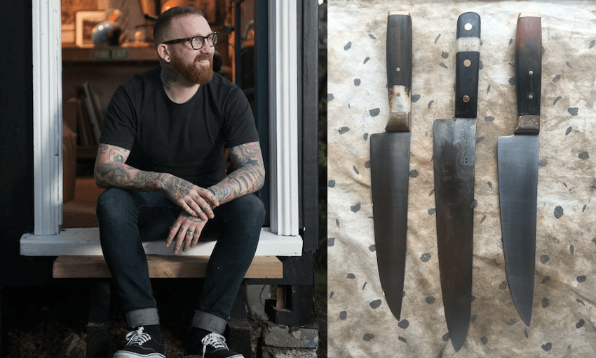 Chef Hayden Scott makes knives as a side project to his main gig working for Al Brown, and demand is growing (Photos: Baxter Richardson) 
