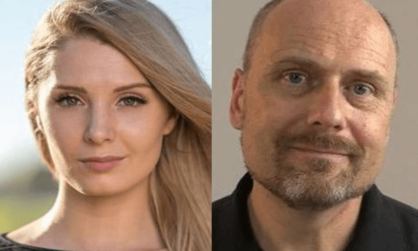 Canadian humans Lauren Southern and Stefan Molyneux. 
