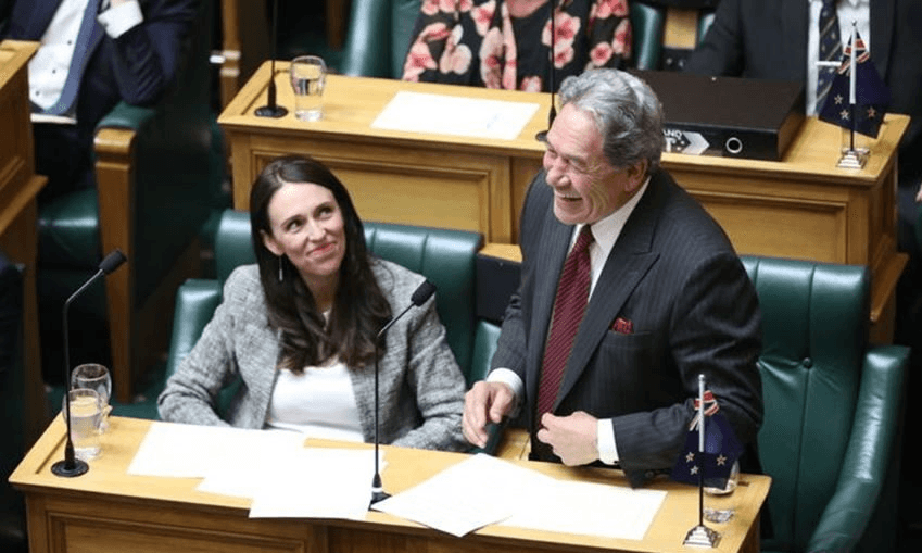 Jacinda Ardern and Winston Peters in 2018. Photo: RNZ 
