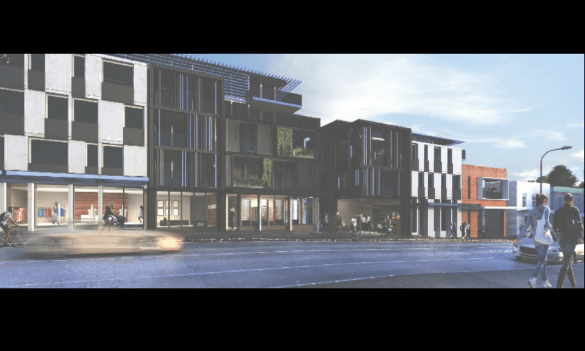 Artist’s impression of the proposed apartment development at the corner of Dominion Road and Valley Road, Auckland (supplied) 

