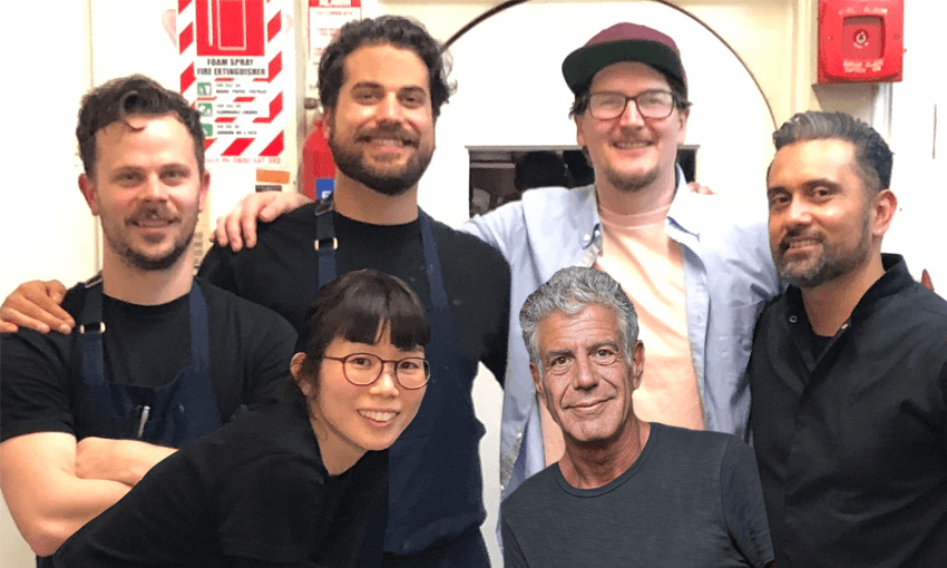 Brendan Kyle, Dariush Lolaiy, Kyle Street, Michael Meredith and Yuko Iyanagi at Cazador, with big Tony there in spirit (Photos: Supplied/Getty Images) 
