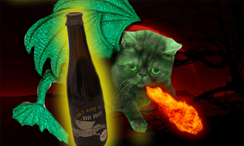 A fearsome dragon guards North End’s Oude Draak (Image: Tina Tiller; model: Miu Miu) 
