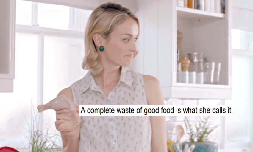 People were not happy about the cleaning-with-a-raw-chicken scenario  
