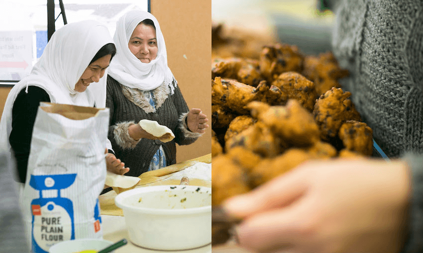 THIRTEEN AFGHAN WOMEN WHO CAME TO PALMERSTON NORTH AS REFUGEES HAVE FORMED CATERING BUSINESS LA LA ZAR (PHOTO: RED CROSS/TASTE OF CULTURES) 

