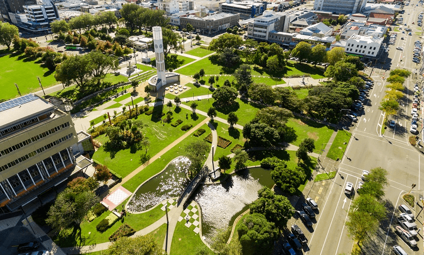 Butterfly Pond in The Square (Photo: ManawatuNZ.co.nz) 
