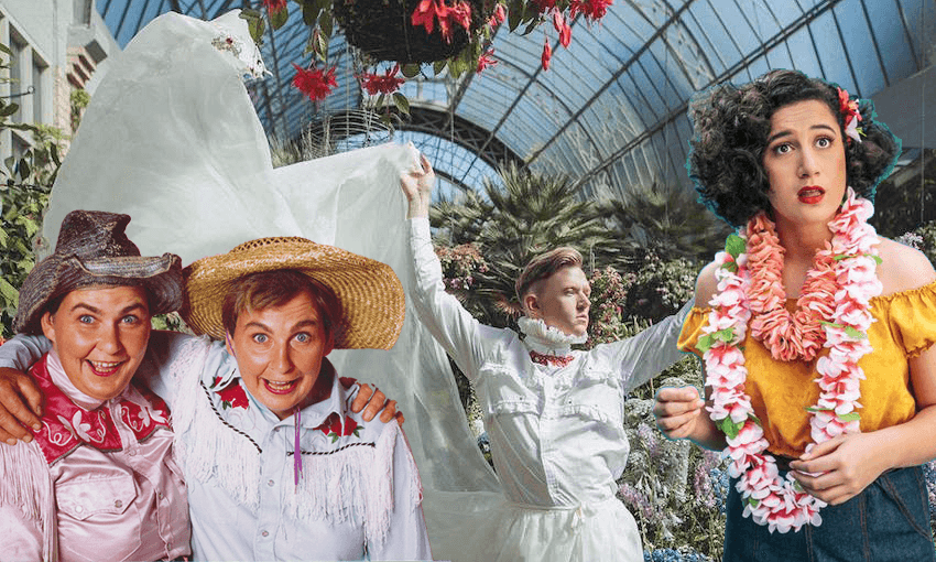 Topp Twins, Chris Parker and Rose Matafeo 
