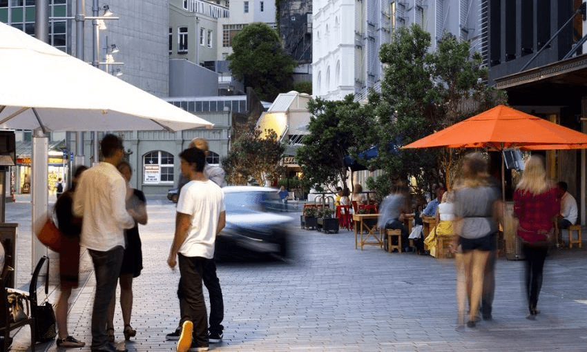 Fort Street, which is sort of pedestrianised. Photo: Auckland Design Manual 
